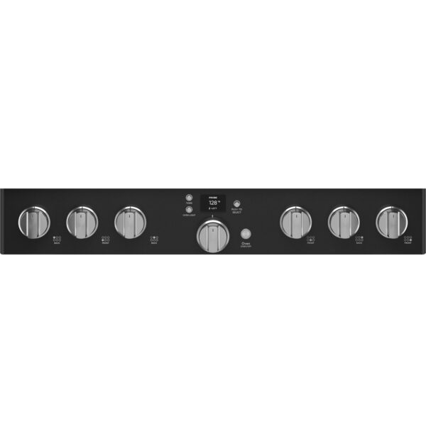C2Y366P3TD1 Cafe 36" Dual Fuel Commercial Style Range with 6 Burners - Matte Black with Brushed Stainless Steel Handle and Knobs - Image 4