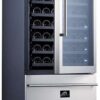 FWCDR662824S Forno 24" Dual Zone Wine Cooler with 108 Bottle Capacity - Stainless Steel