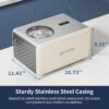 AIRMSEN 2.1 Qt Ice Cream Maker, No Pre-Freezing Electric Ice Cream Machine with Compressor and LCD Timer for Gelato, Frozen Yogurt, Sorbet, White - Image 3