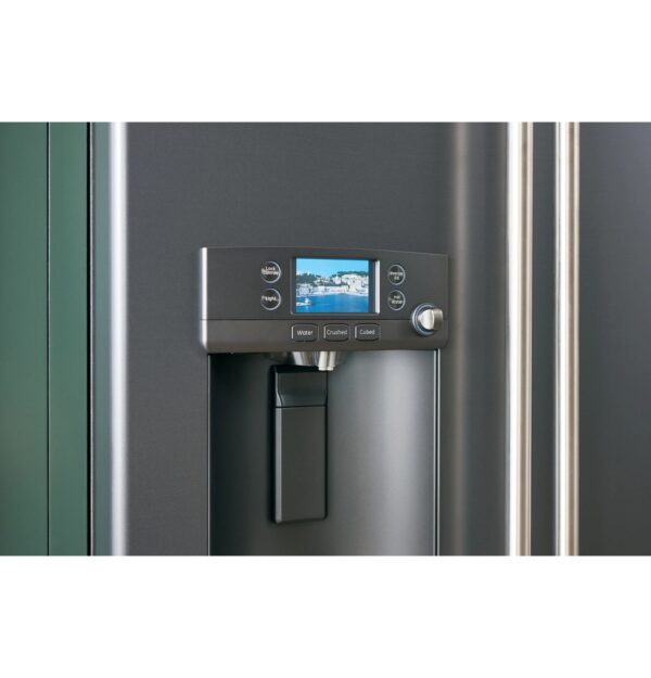 Package CAFEMW2 - Cafe Appliance Package - 4 Piece Appliance Package with Electric Range - Matte White with Brushed Bronze Hardware - Image 2