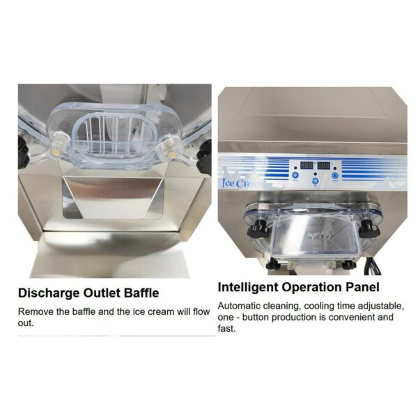 Commercial Gelato Hard Ice Cream Making Blender Machine 18L/H - Image 2