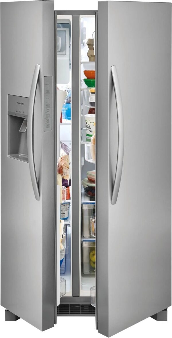 FRSS2623AS Frigidaire 36" 25.6 cu. ft. Side by Side Refrigerator with External Water Dispenser - Stainless Steel - Image 8