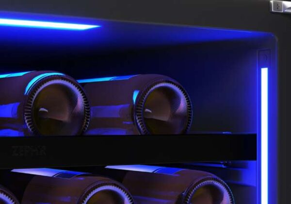 PRW24C02CPG Zephyr Presrv 24" Dual Zone Wine Cooler with Touch Controls and Reversible Hinge - Custom Panel - Image 3