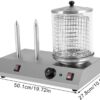 Commercial Hot Dog Machine, 110V Bun Warmer Machine Hot Dog Steamer Hotdog Machine with Bun Warmer Hot Dog Warmer Independent Dual Control for Home, Fried Chicken Restaurants, Snack Bars - Image 5