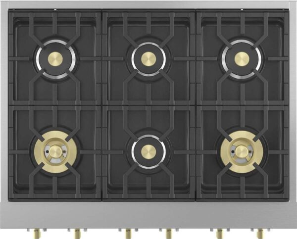 ZGU366NTSS Monogram 36" Gas Rangetop with 6 Burners - Natural Gas - Stainless Steel - Image 8