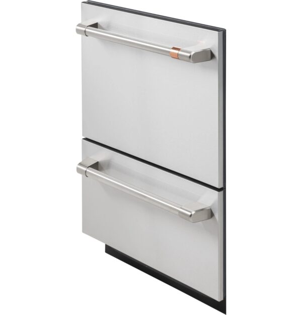 CDD420P2TS1 Cafe 24" Top Control Double Drawer Dishwasher with Knock to Pause - 49 dBA - Stainless Steel with Brushed Stainless Steel Handles - Image 5