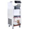 Commercial Soft Ice Cream Machine, 3 Flavors Clean Led Panel Perfect for Restaurants Snack Bar Supermarkets 2200W