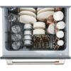 CDD420P2TS1 Cafe 24" Top Control Double Drawer Dishwasher with Knock to Pause - 49 dBA - Stainless Steel with Brushed Stainless Steel Handles - Image 6