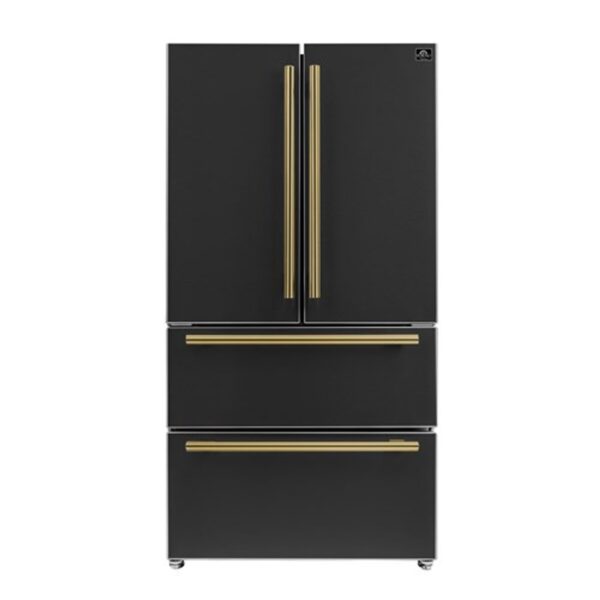 FFRBI182036BLK Forno Moena 36" French Door Refrigerator 19.3 cu.ft. with Ice Maker - Black - Image 11