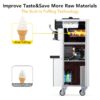 Commercial ice cream Maker, 22-30L/h output, 2 * 7L Hoppers, LCD panel, automatic cleaning, suitable for restaurants or mobile cars, frozen yogurt ice cream manufacturing machines - Image 5