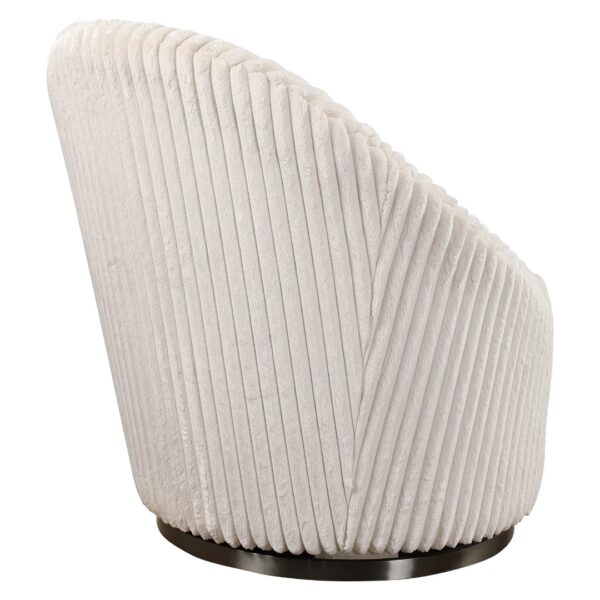 Crue White Swivel Chair - Image 8