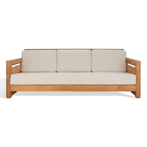 Guadeloupe Outdoor Brazilian Teak 3-seat Sofa