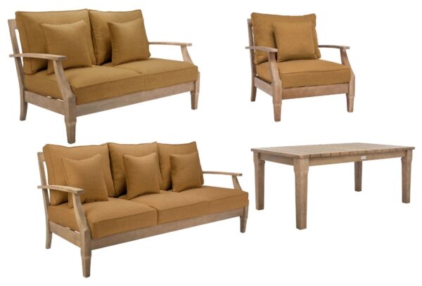 Martinique Wood Patio Sofa - Image 12