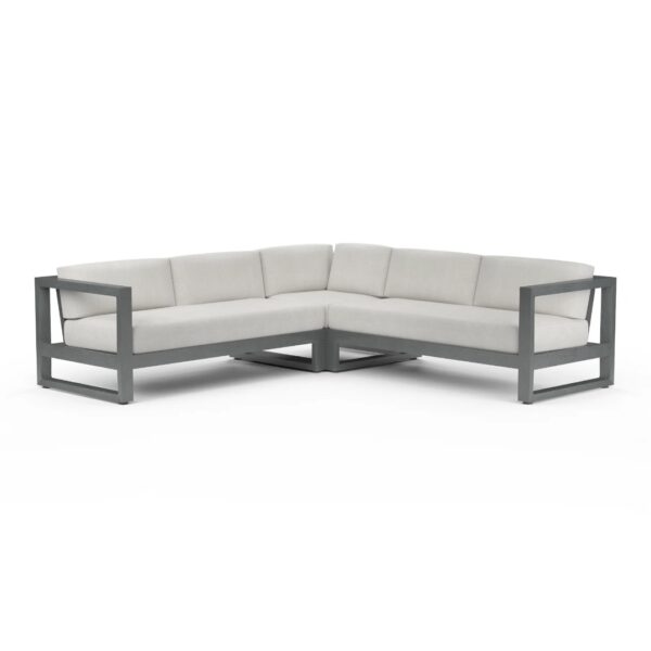 Redondo Sectional In Cast Silver, No Welt