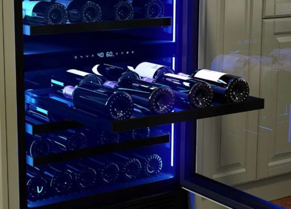 PRW24C02CPG Zephyr Presrv 24" Dual Zone Wine Cooler with Touch Controls and Reversible Hinge - Custom Panel - Image 5