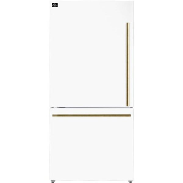 FFFFD178631WHT Forno Espresso Milano 31" 17.2 cu.ft Bottom Mount Refrigerator - Left Hinge - White - Image 7