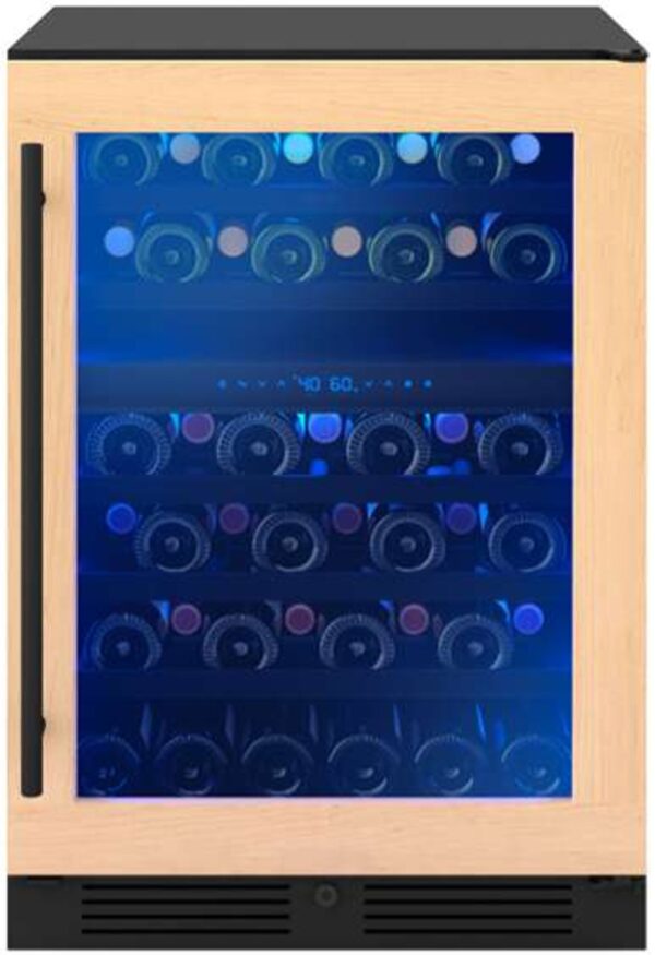 PRW24C02CPG Zephyr Presrv 24" Dual Zone Wine Cooler with Touch Controls and Reversible Hinge - Custom Panel
