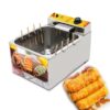 12L Hot dog electric deep fryer fries machine for heating hot dog bread Automatic Cheese Mozzarella Fryer Sticks Machine Electric Small Cheese Fryer