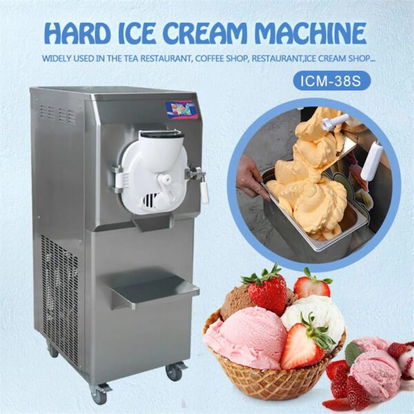 Kolice Commercial Gelato Hard Ice Cream Machine,Italian Water Ice Machine,12 -15 Gal / Hour - Image 9