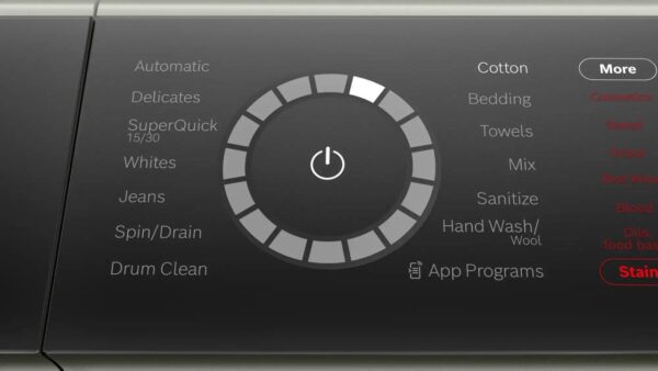 WGB246AXUC Bosch 24" Smart Front Load Washer 2.4 cu. ft. - 800 Series - Silver Inox - Image 4
