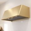 DMEM90ASGX Zephyr 36" Mesa Wall Mount Hood - Requires Blower - Satin Gold - Image 2