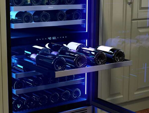 PRW24C02CG Zephyr Presrv 24" Dual Zone Wine Cooler with Touch Controls and Reversible Hinge - Stainless Steel - Image 5
