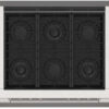 F4PDF366S1 Fulgor Milano 36" Dual Fuel Range with 6 Sealed Burners - Stainless Steel - Image 2