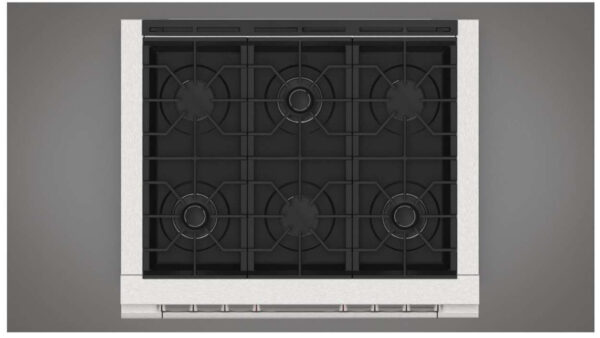 F4PDF366S1 Fulgor Milano 36" Dual Fuel Range with 6 Sealed Burners - Stainless Steel - Image 2