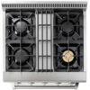 HRD3080U Thor Kitchen 30" Dual Fuel Range with 4 Sealed Burners - Stainless Steel - Image 2