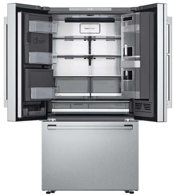 SRFB27S3 LG Studio 36" 26.5 cu. ft. Counter Depth 3 Door French Door Refrigerator - PrintProof Stainless Steel - Image 5